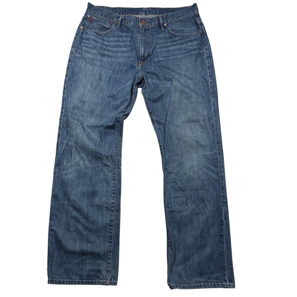 Polo Ralph Lauren Jeans Mens 36x32 Blue Vintage 67 Relaxed Straight Cotton Denim